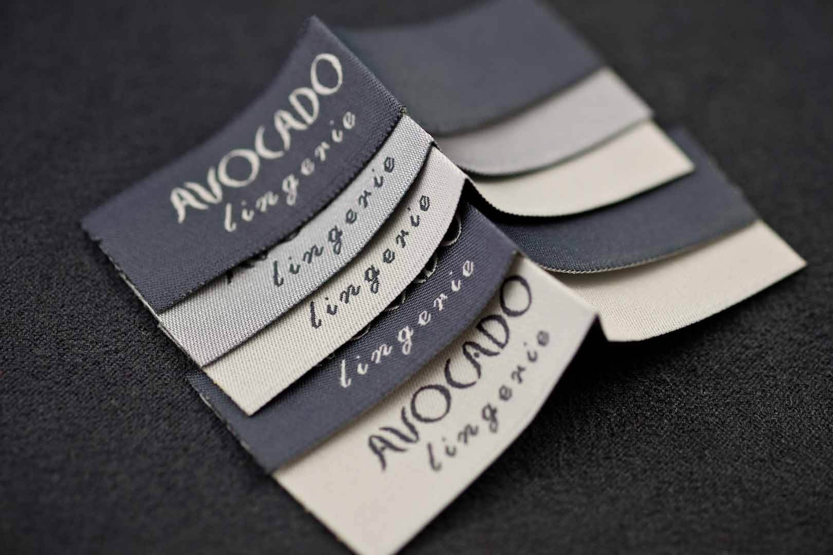 wszywka żakardowa - avocado